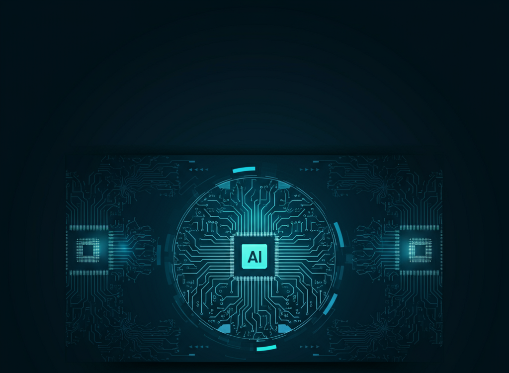 Futuristic technology showcasing AI, quantum computing, and sustainability.