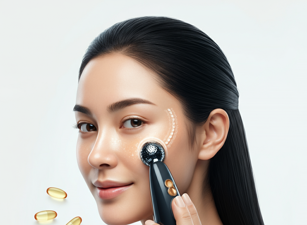 SkinPres T device in use for radiant, healthy skin